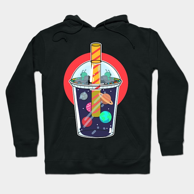 Boba Tea Ufo Boba Tea Boba Milk Tea Ufo Bubble Tea Hoodie by MzumO